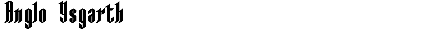 Anglo Ysgarth Font preview