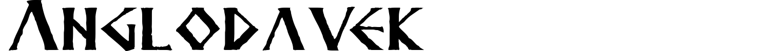 Anglodavek Font preview