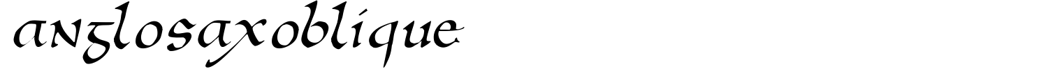 Anglosax Oblique Font preview