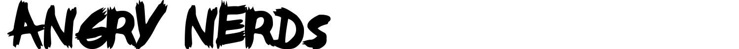 Angry Nerds Font preview
