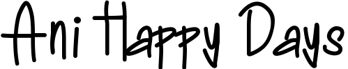 Ani Happy Days Font preview