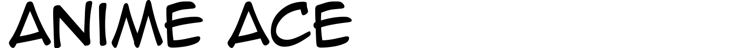 Anime Ace Font preview
