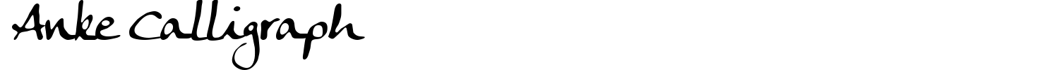 Anke Calligraph Font preview