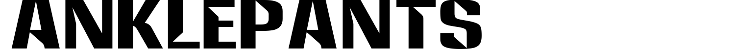 Anklepants Font preview
