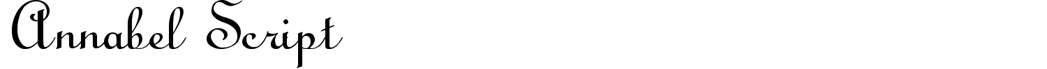 Annabel Script Font preview