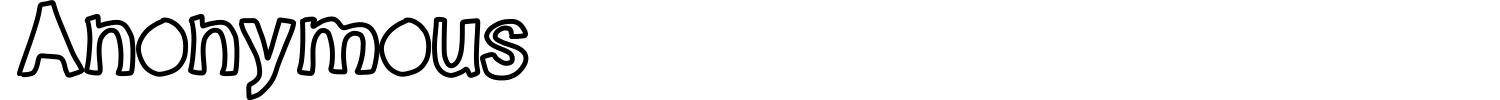 Anonymous Font preview