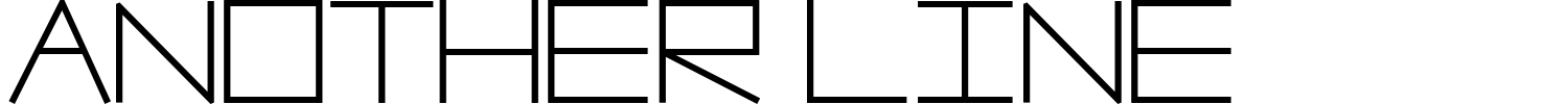 Another Line Font preview