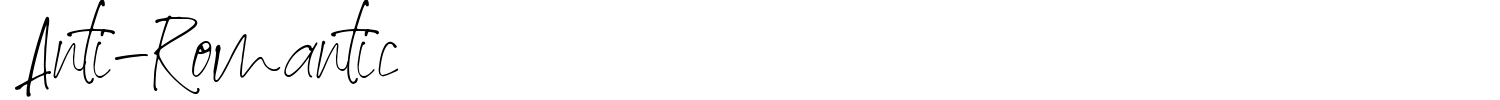 Anti-Romantic Font preview