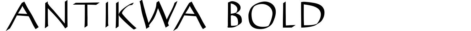AntiKwa Bold Font preview