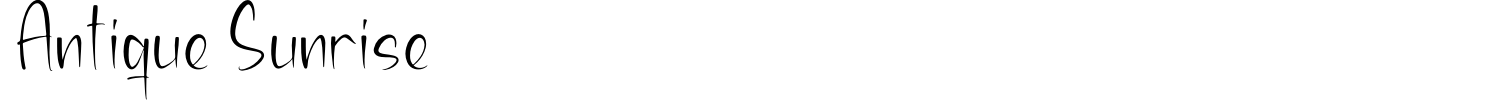 Antique Sunrise Font preview