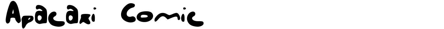 Apacaxi Comic Font preview