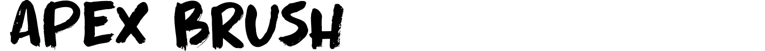 Apex Brush Font preview