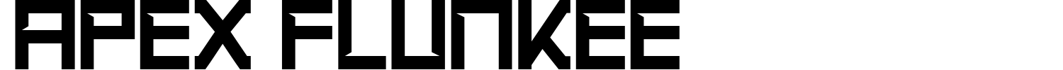 Apex Flunkee Font preview