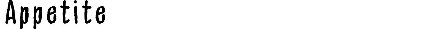 Appetite Font preview
