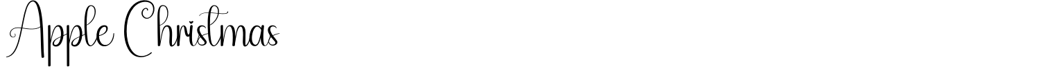 Apple Christmas Font preview