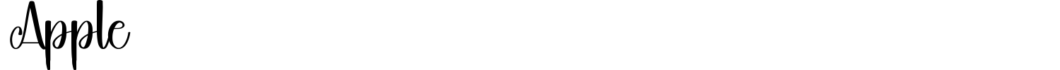 Apple Font preview