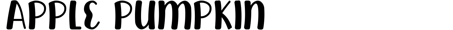 Apple Pumpkin Font preview