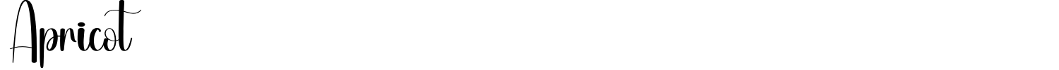Apricot Font preview