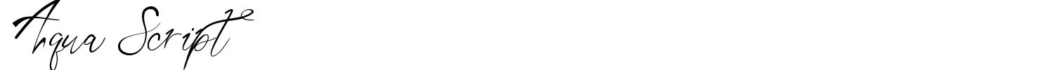 Aqua Script Font preview
