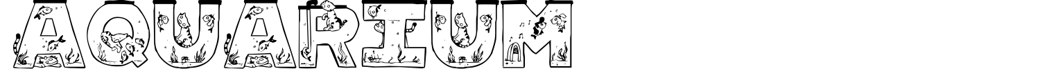 Aquarium Font preview