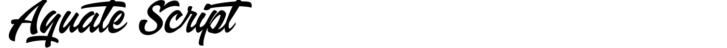 Aquate Script Font preview