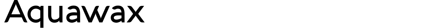 Aquawax Font preview