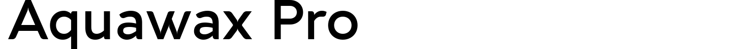 Aquawax Pro Font preview
