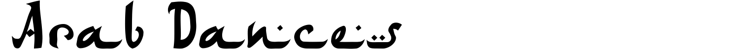 Arab Dances Font preview