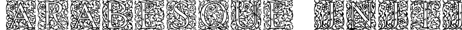 Arabesque Initialen Font preview