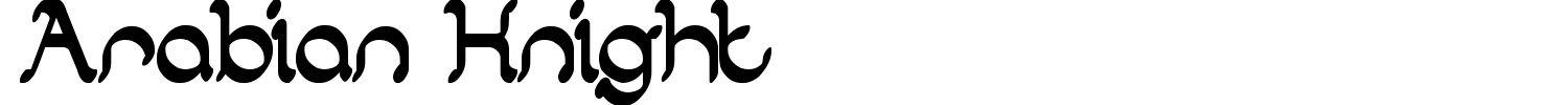 Arabian Knight Font preview