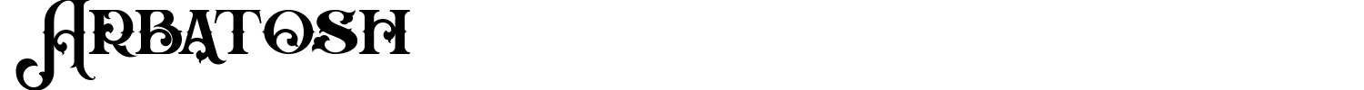 Arbatosh Font preview