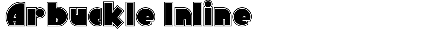 Arbuckle Inline Font preview