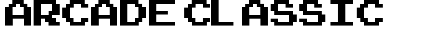 Arcade Classic Font preview