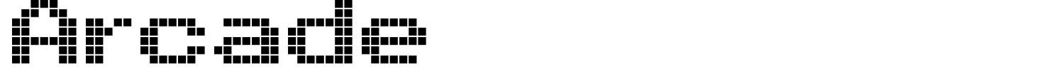 Arcade Font preview