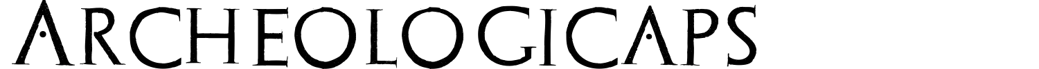 Archeologicaps Font preview