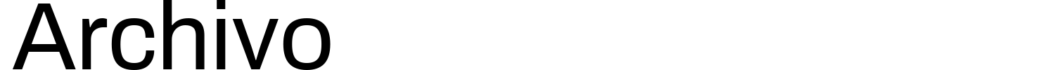 Archivo Font preview