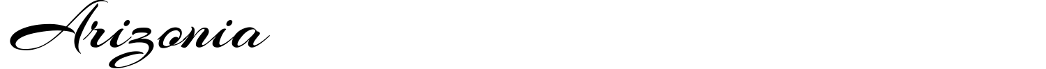 Arizonia Font preview