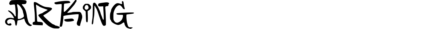 Arking Font preview