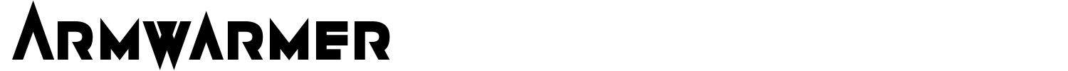Armwarmer Font preview