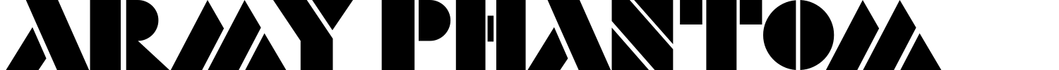 Army Phantom Font preview