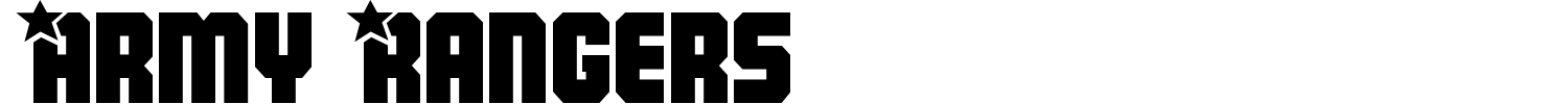 Army Rangers Font preview