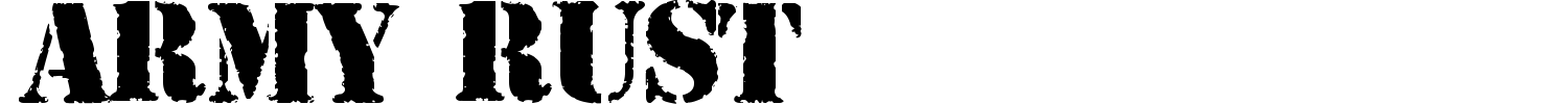 Army Rust Font preview