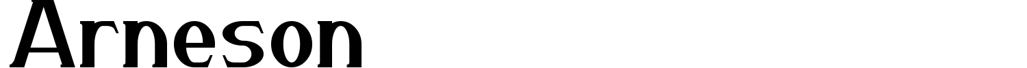 Arneson Font preview