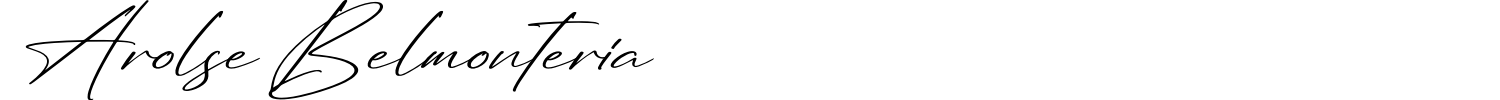 Arolse Belmonteria Font preview