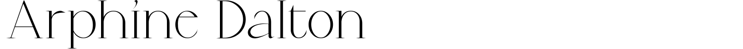 Arphine Dalton Font preview