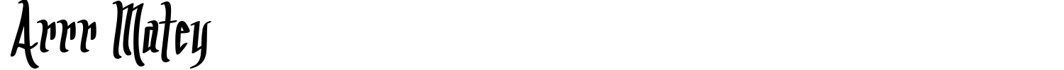 Arrr Matey Font preview
