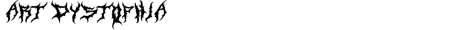 Art Dystopia Font preview