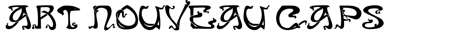 Art Nouveau Caps Font preview