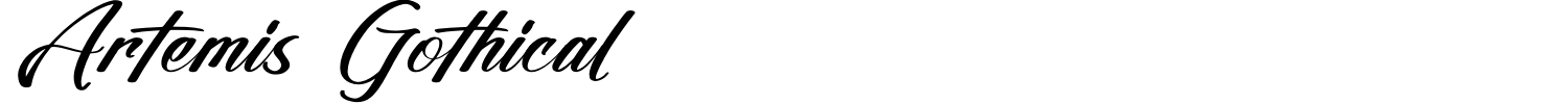 Artemis Gothical Font preview