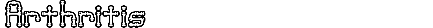 Arthritis Font preview